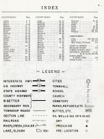 Index and Legend, North Dakota State Atlas 1961